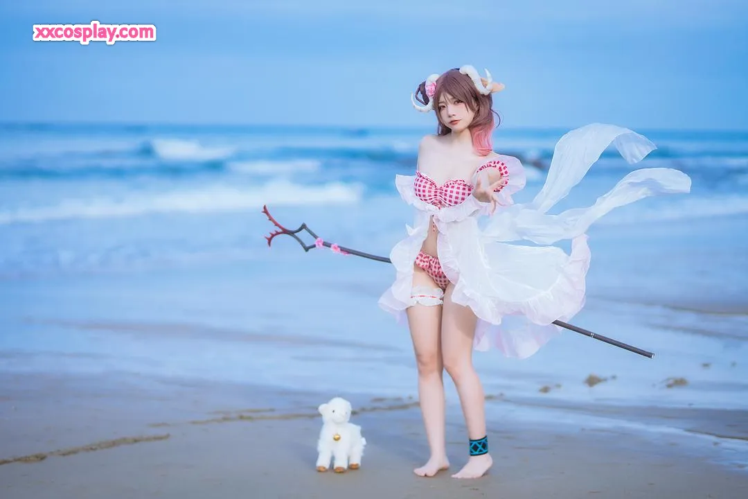 Nisa as Eyjafjalla Swimsuit - Terra Summer Beach